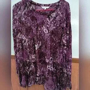2/$25 NORTHERN REFLECTIONS long sleeve top Whimsigoth, Fairycore,Burnout- (#149)